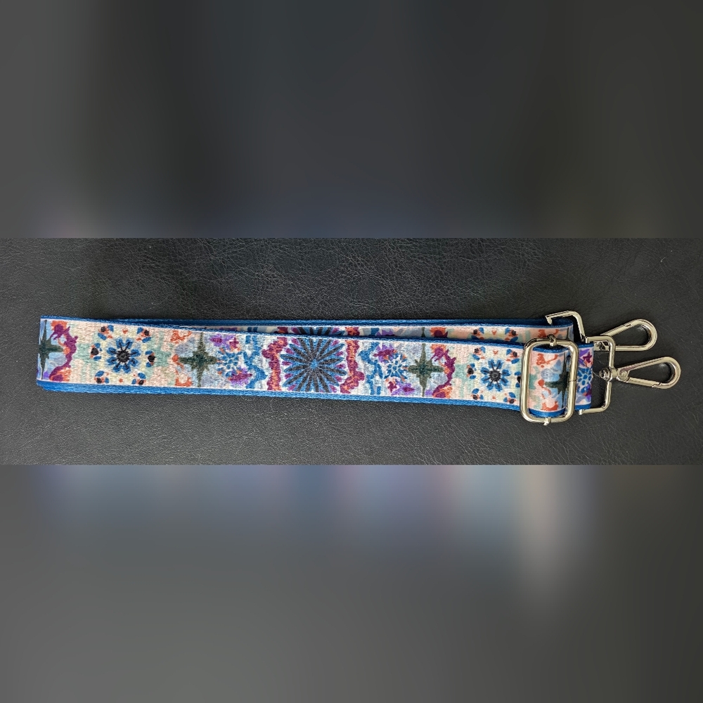 Blue Print Adjustable Crossbody Strap